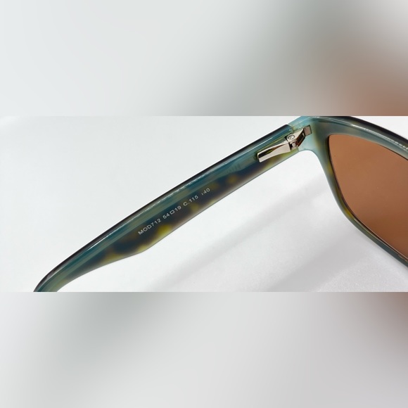 Amelia E 712 Brown Oval Sunglasses Frames Only - Picture 8 of 8